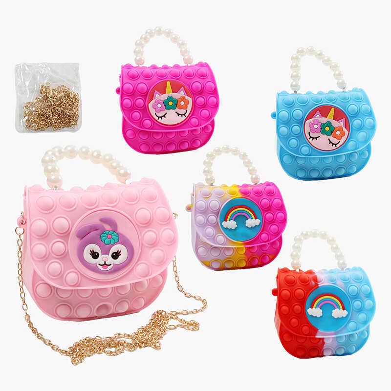 Сумочка C 69405 (360) 1 відділення, поп іт, висота 19 см, магнітна застібка, ланцюжок, в пакеті, ВИДАЄТЬСЯ ТІЛЬКИ МІКС ВИДІВ