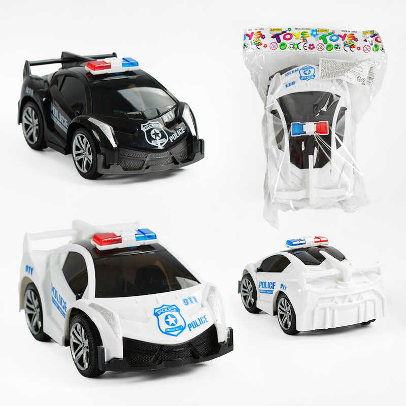 Машина 12017-6 (240/2) "Поліція", 2 кольори, інерція, 17 см, у пакеті