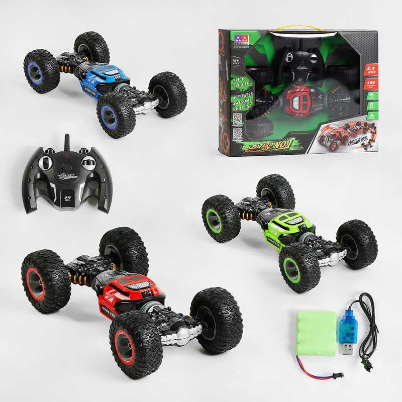 Машина на радіокеруванні UD 2169 A (12) “Leopard King”, 3 кольори, акумулятор 4.8 V, пульт 2.4 G, всюдихід, в коробці, ВИДАЄТЬСЯ ТІЛЬКИ МІКС ВИДІВ