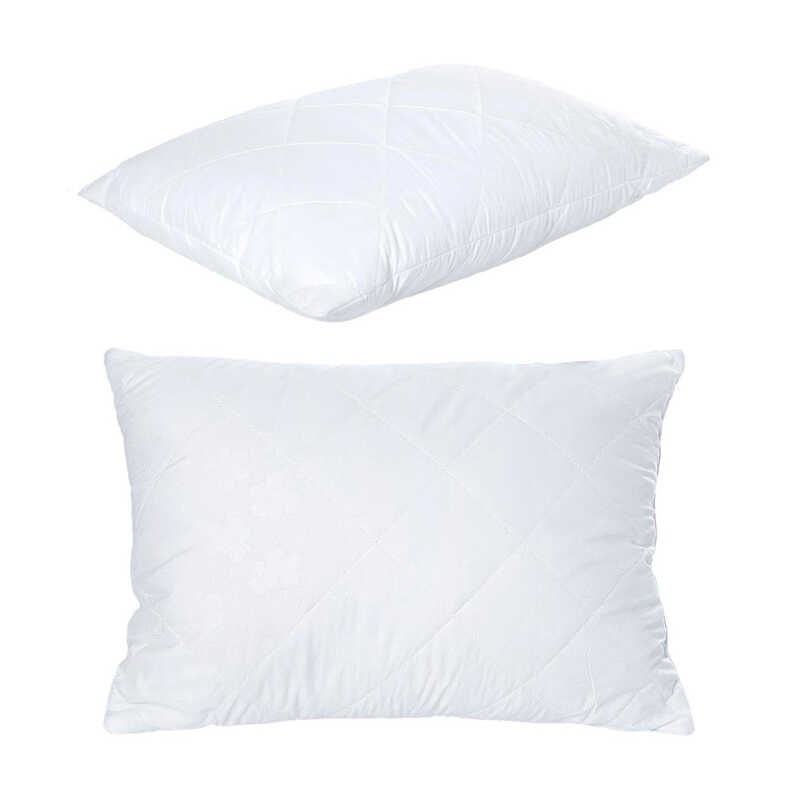 гр Подушка "Білосніжка" 50*70 см, 3010073 (1) мікрофібра стьобана, силіконізоване волокно, "Homefort"