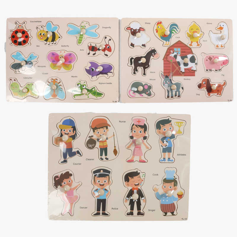 Вкладиші C 74281 (100) дерев`яні, у плівці, ВИДАЄТЬСЯ МІКС ВИДІВ