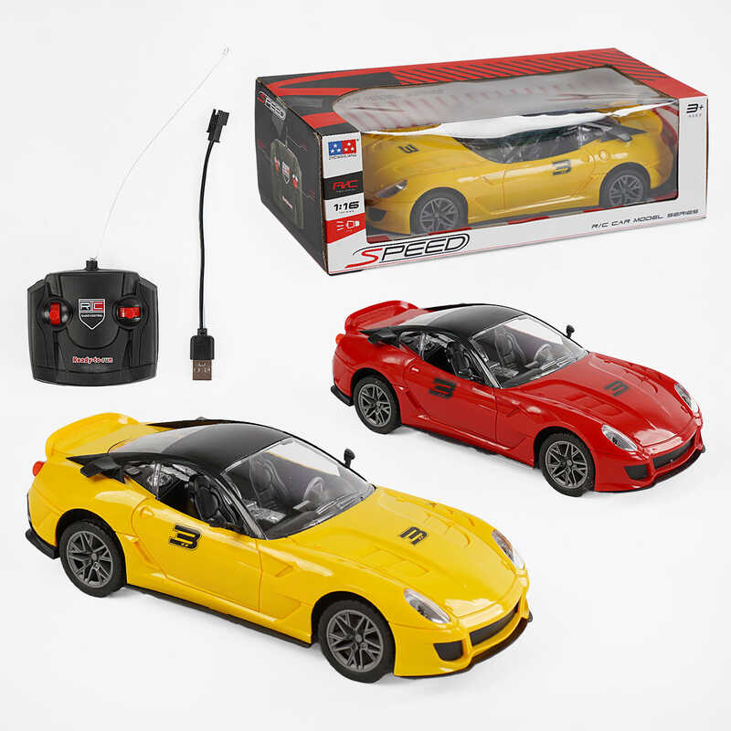 Машина на радіокеруванні UD 2500 A (36) 2 кольори, масштаб 1:16, акум. 3,7 V, підсвічування фар, в коробці