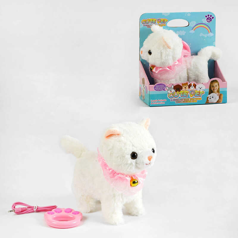 Улюбленець 933-29 E (24/2) “Кошеня”, ходить, нявкає, виляє хвостом, повідець-пульт керування, в коробці