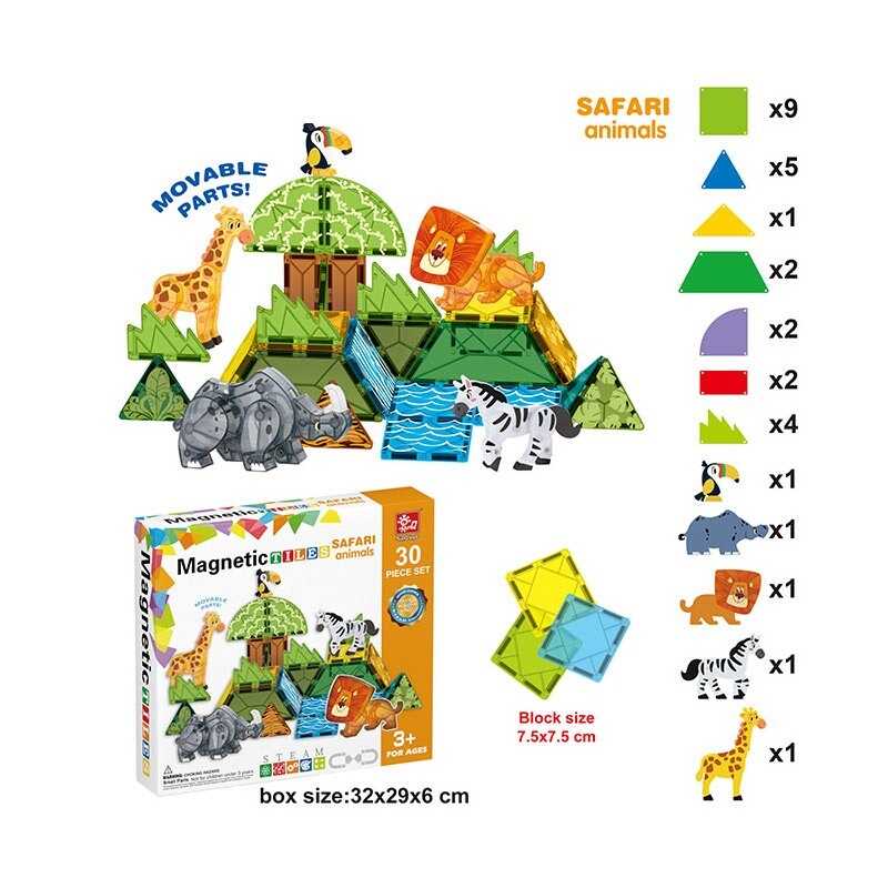 Магнітний конструктор SQ 68001-1 (16) 30 деталей, в коробці