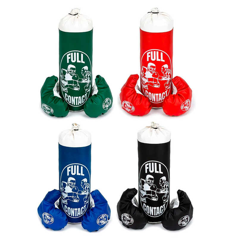 гр Груша боксерська МАЛА + рукавички BM_850196 (1) "Full contact" 4 кольори, висота-42 см,