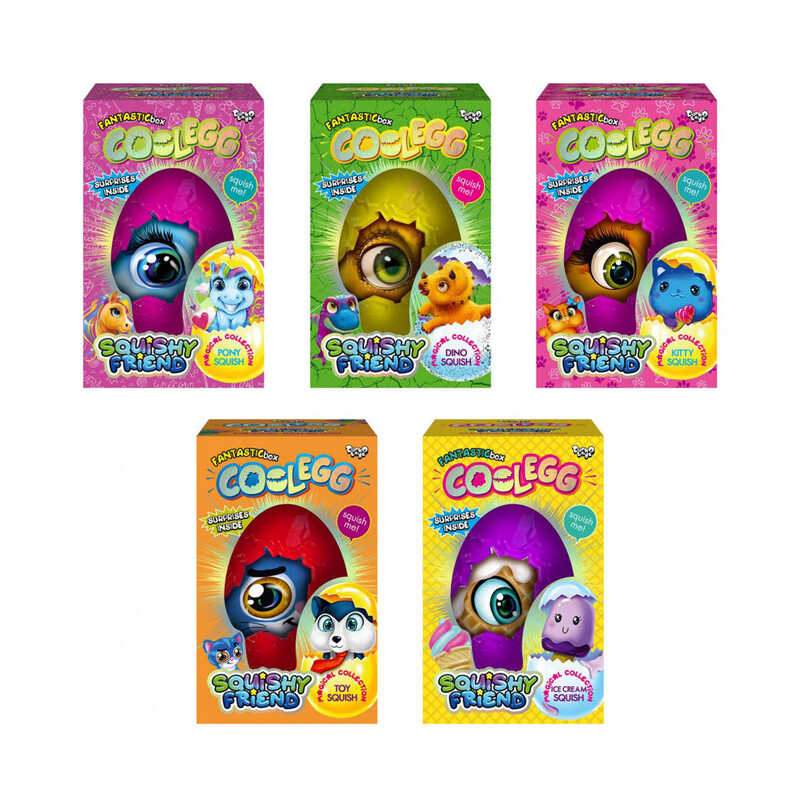 гр Креативна творчість "Cool Egg" CE-02-01,02,03,04,05 яйце мале (5) "Danko Toys"