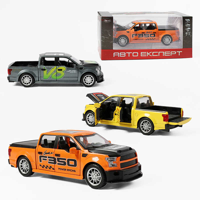 Машинка TX 33912 (48/2) "Авто Експерт", 3 види, металопластик, масштаб 1:22, світло, звук, інерція, відчиняються двері, багажник та капот, в коробці, ВИДАЄТЬСЯ МІКС