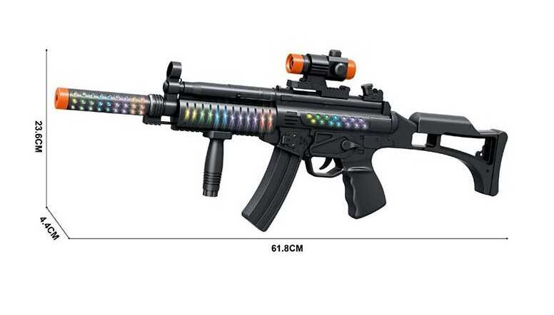 Автомат 578 (72/2) підсвічування, звуки, на батарейках, в пакеті