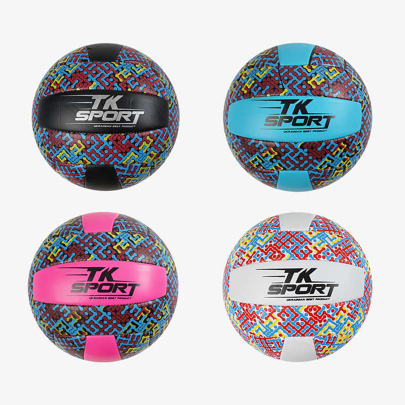 М`яч волейбольний C 70352 (100) "TK Sport", 4 види, 280-300 грамів, матеріал м`який PVC, ВИДАЄТЬСЯ ТІЛЬКИ МІКС ВИДІВ