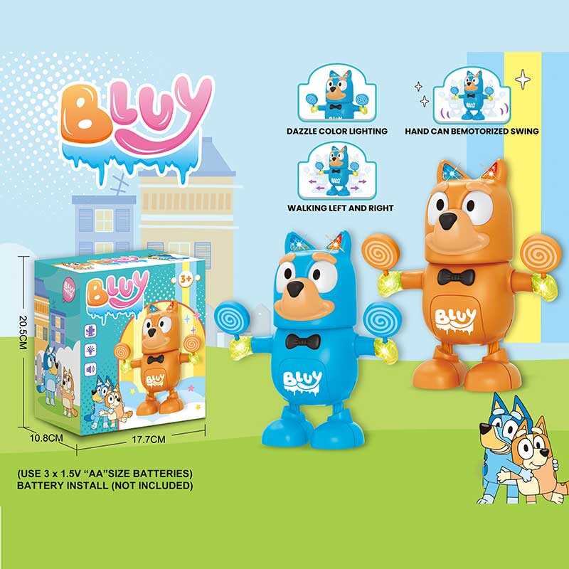 Музична іграшка QF 07-17 (72/2) 2 види, підсвічується, музика, танцює, аксесуари, має 2 режими, на батарейках, в коробці