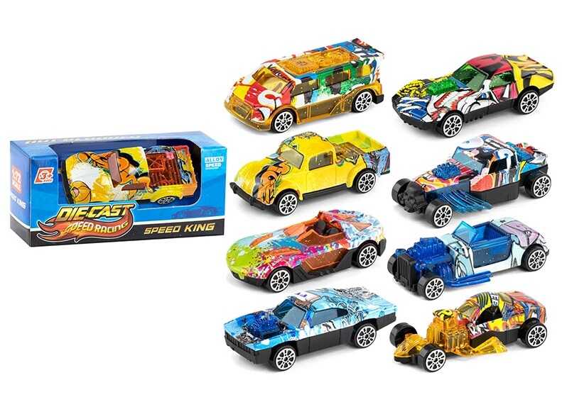 Машинка K 112 A5 (1080/3) 8 видів, металопластик, в коробці, ВИДАЄТЬСЯ МІКС