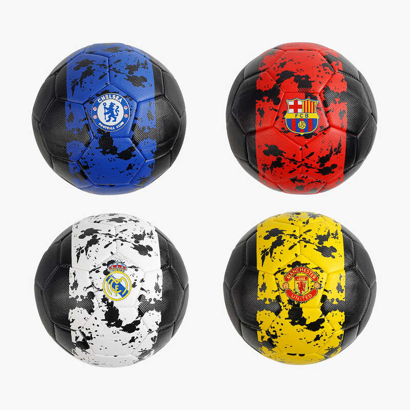 М`яч футбольний C 70331 (80) 4 кольори, розмір №5, матеріал PU, 320-330 грамів, гумовий балон, ВИДАЄТЬСЯ ТІЛЬКИ МІКС ВИДІВ