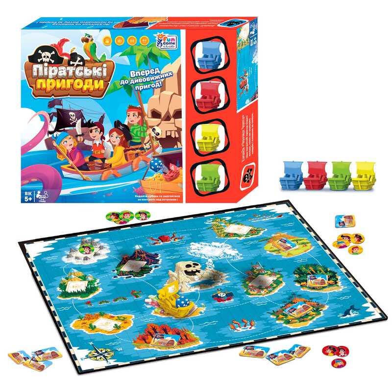 гр Настільна гра "Піратські пригоди" 90177 (24/2) "4FUN Game Club", в коробці