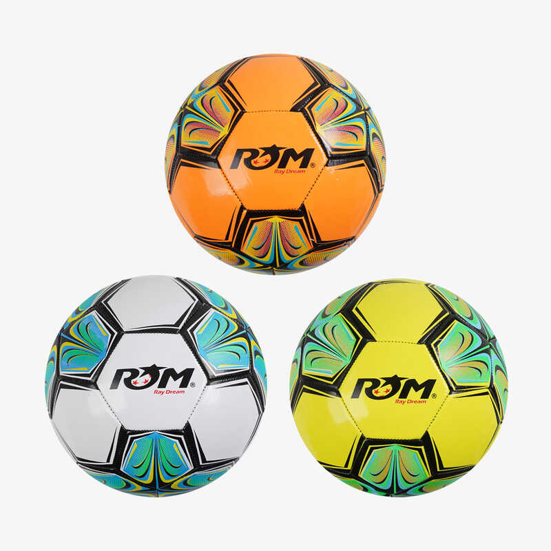 М'яч футбольний C 70240 (60) 3 види, вага 300-310 грамів, гумовий балон, матеріал PVC, розмір №5, ВИДАЄТЬСЯ МІКС