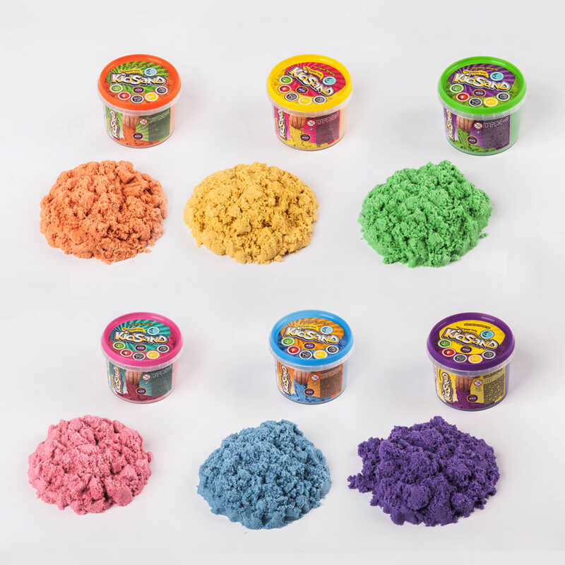 гр Кінетичний пісок "KidSand" банка 400г KS-01-06 (36) "Danko Toys"