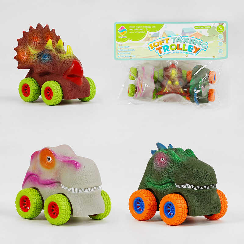 Набір пискавок 7217-4 (96/2) "Машинки-звірятка", 3 штуки в пакеті