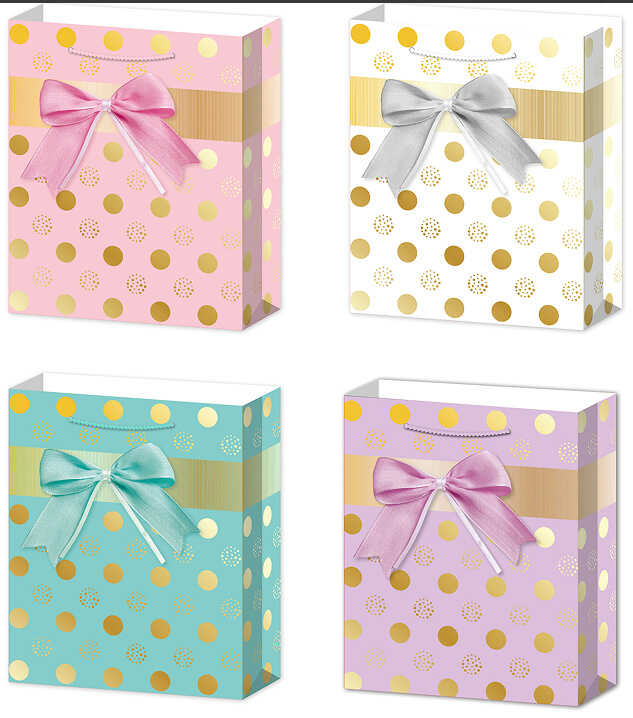 Пакет подарунковий C 75730 (480) 4 види, СЕРЕДНІЙ, ВИДАЄТЬСЯ ТІЛЬКИ МІКС ВИДІВ