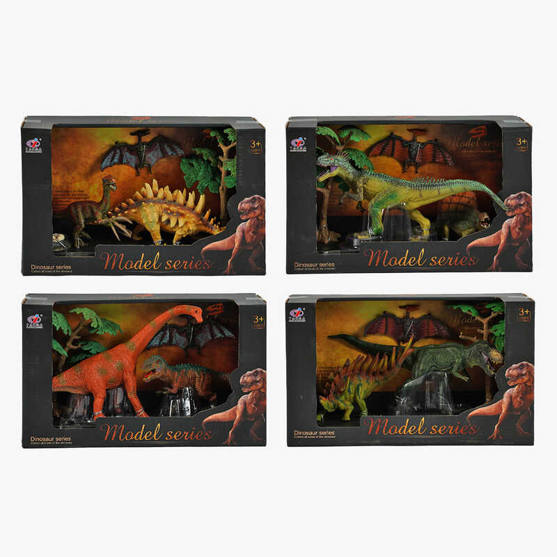 Набір динозаврів Q 9899 V2 (24/2) 4 види, в коробці