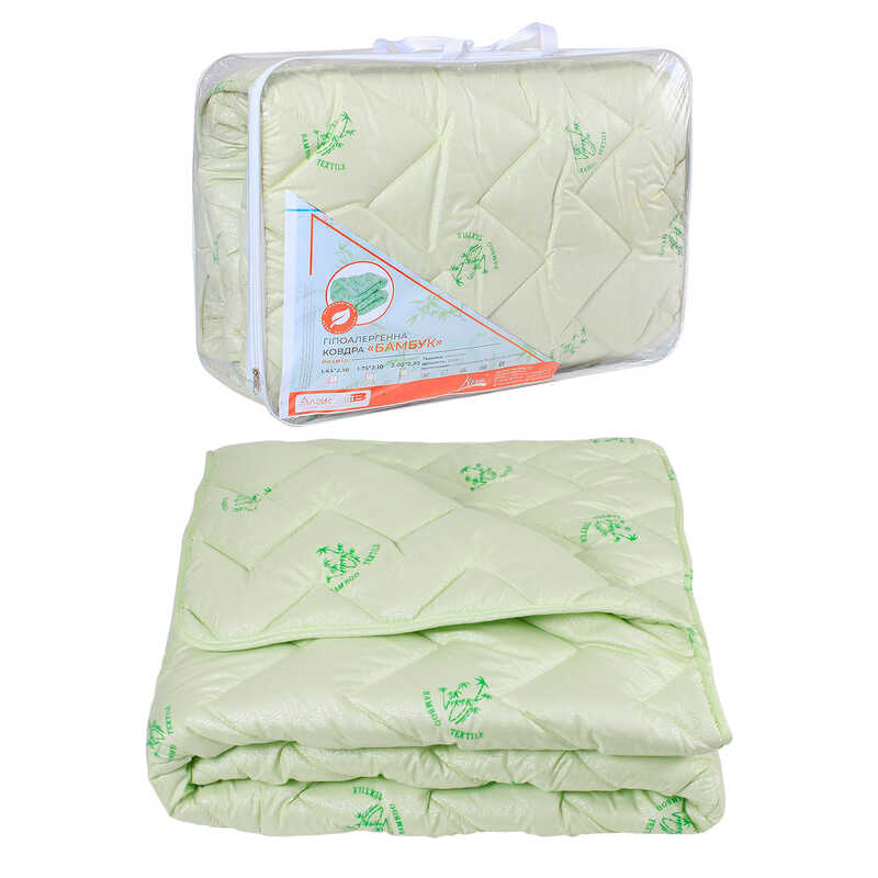 гр Ковдра "Бамбук Преміум" 40190066 (1) євро мікрофібра, шерстепон, 200х210 см., кольорова "Homefort"