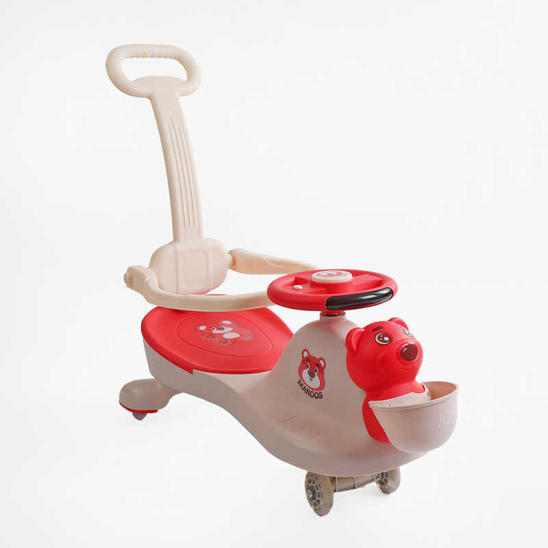 Каталка-толокар JOY SJ-774-48 (6) колеса PU зі світлом, музика та світло, захисний бампер, батьківська ручка, в коробці