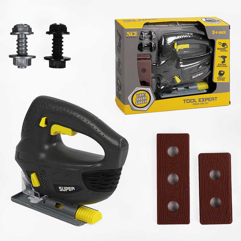 Електричний лобзик 6817-1 (60/2) підсвічування, на батарейках, тренувальні бруски, в коробці