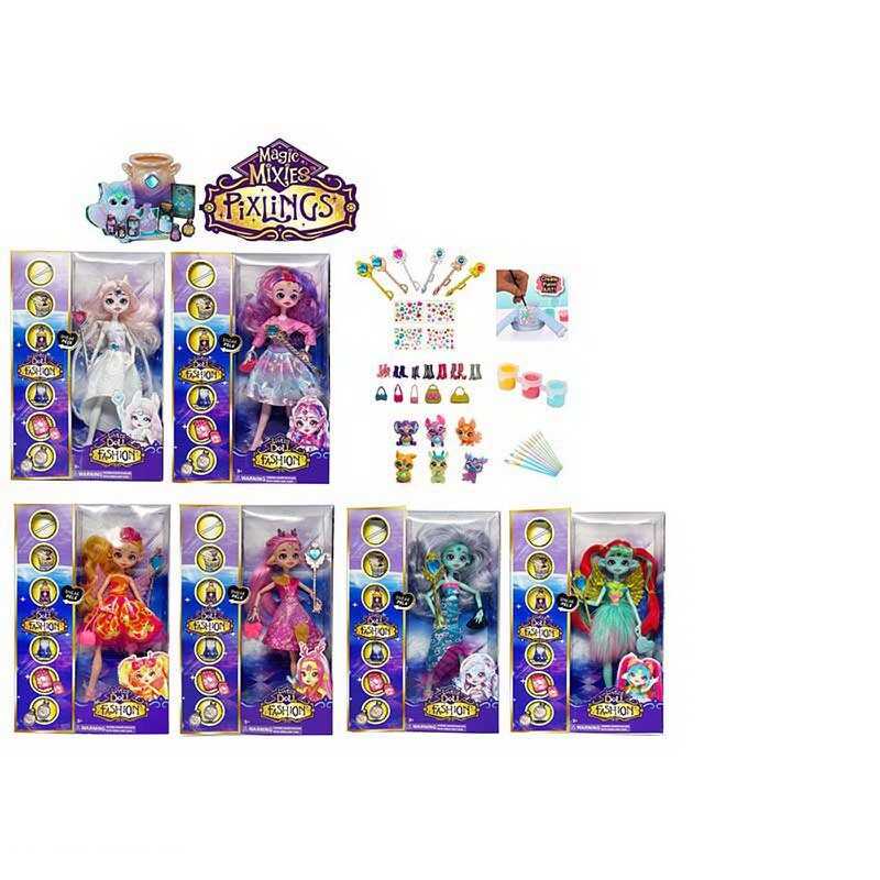 Лялька TK 2040 (96/2) 27 см, шарнірні суглоби, аксесуари, наліпки, фарби, пензлик, в коробці, ВИДАЄТЬСЯ МІКС ВИДІВ