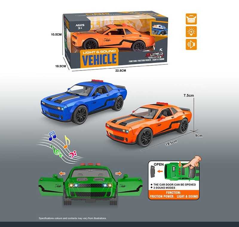 Машинка YM 9905 B (84/2) 3 кольори, в коробці, ВИДАЄТЬСЯ ТІЛЬКИ МІКС ВИДІВ