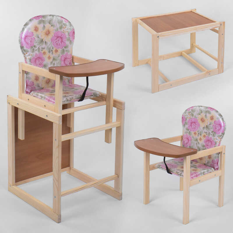 гр Стільчик великий №1211 "Троянди" колір рожевий (1) ТМ "Мася"