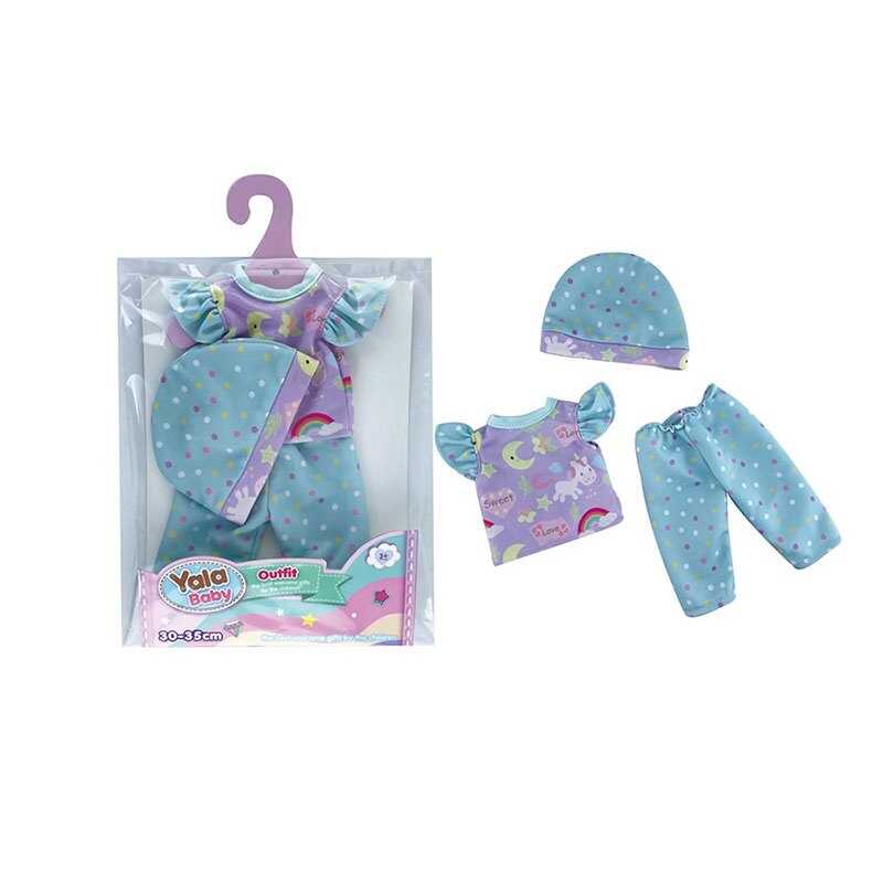 Одяг для пупса YLC 235 D (120) шапочка, штанці, футболка, в пакеті