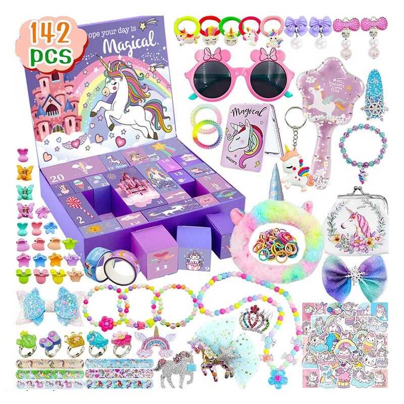 Адвент-календар QC 066-1 (18) 24 віконця, прикраси, аксесуари, в коробці