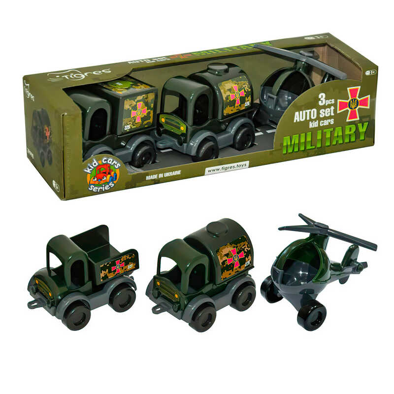 гр Набір військових машинок "Kids cars" 39998 (20) "Tigres", в коробці