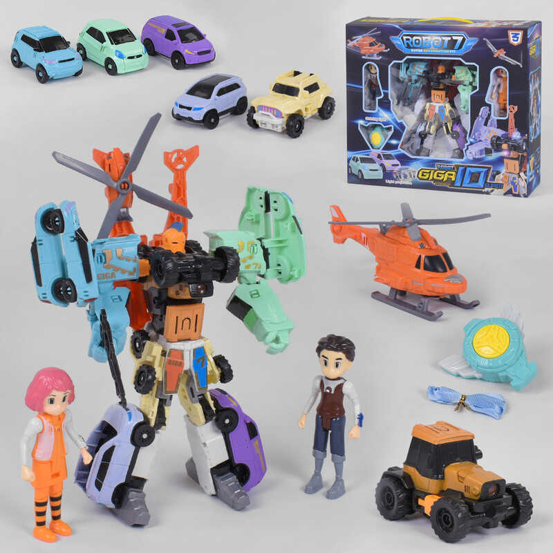 Трансформер Q 1905 (12/2), світлові та звукові ефекти, в коробці