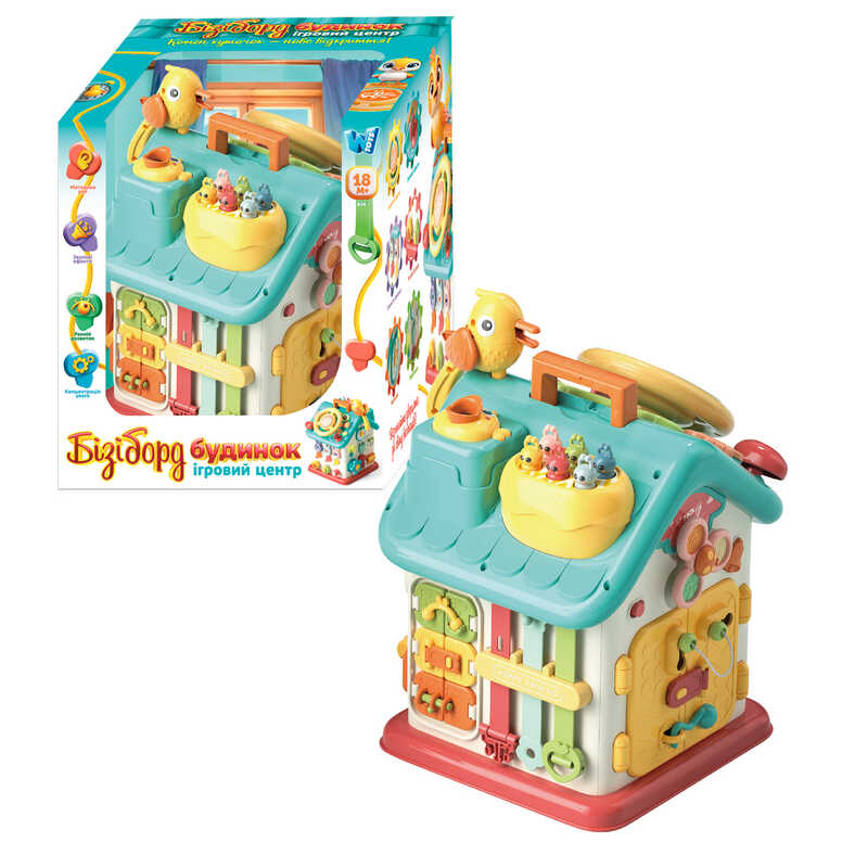 Будинок бізіборд 62638 (12) "WToys", ОЗВУЧУВАННЯ УКРАЇНСЬКОЮ МОВОЮ, в коробці