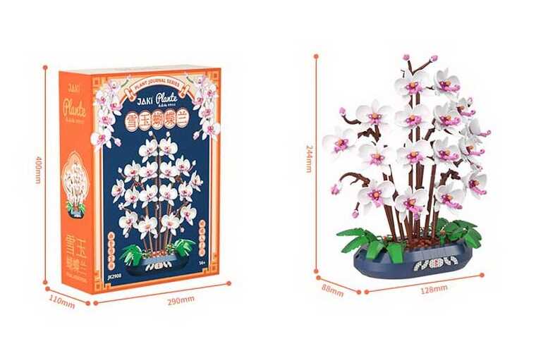 Конструктор JK 2908 (12) “Орхідеї”, в коробці