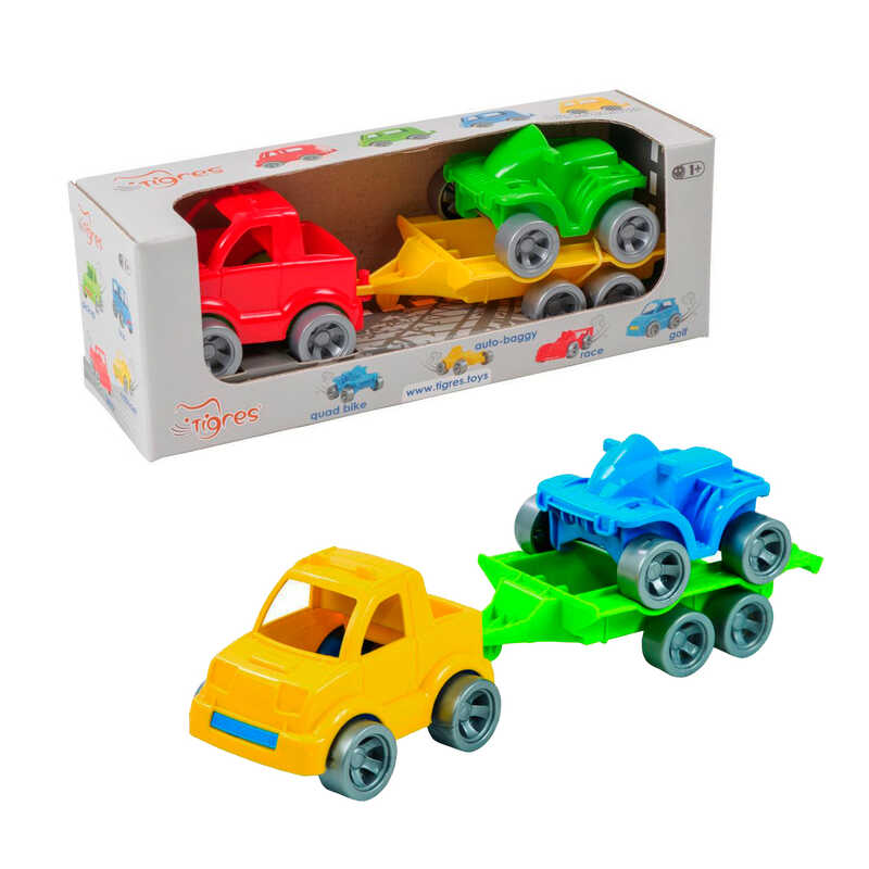 гр Набір авто "Kids cars Sport" 39543 (20) "Tigres", пікап + квадроцикл