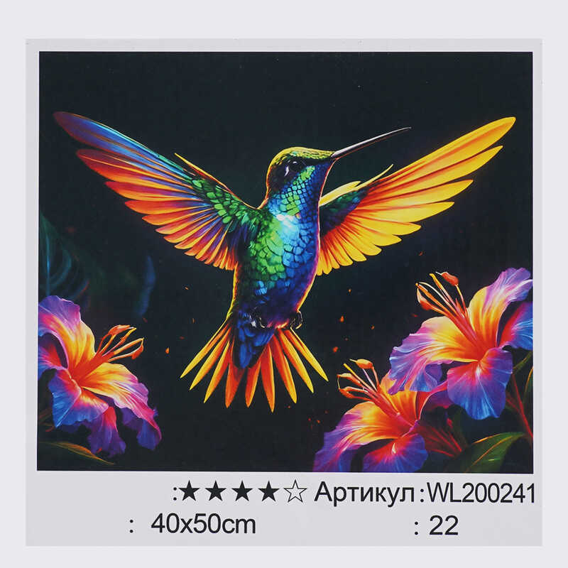 Картина за номерами WL 200241 (30) "WToys", 40х50 см, світиться у темряві, в коробці