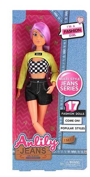 Лялька 616060 D (48) має точки артикуляції, знімний одяг, висота 30 см, в коробці