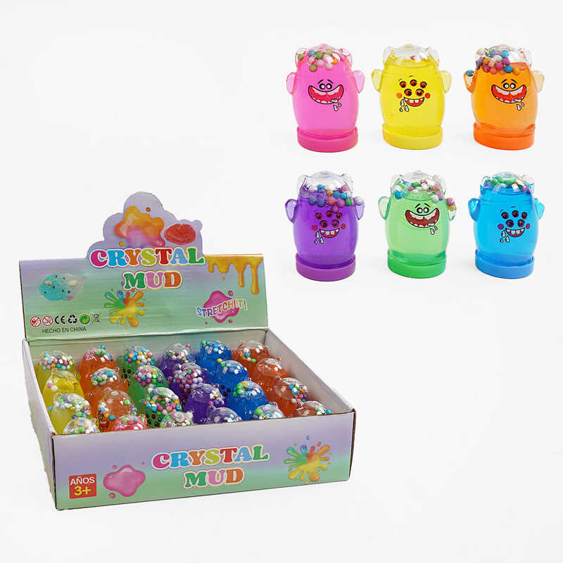 Лизун C 68863 (20) ЦІНА ЗА 24 ШТУКИ В БЛОЦІ, кульки, в коробці