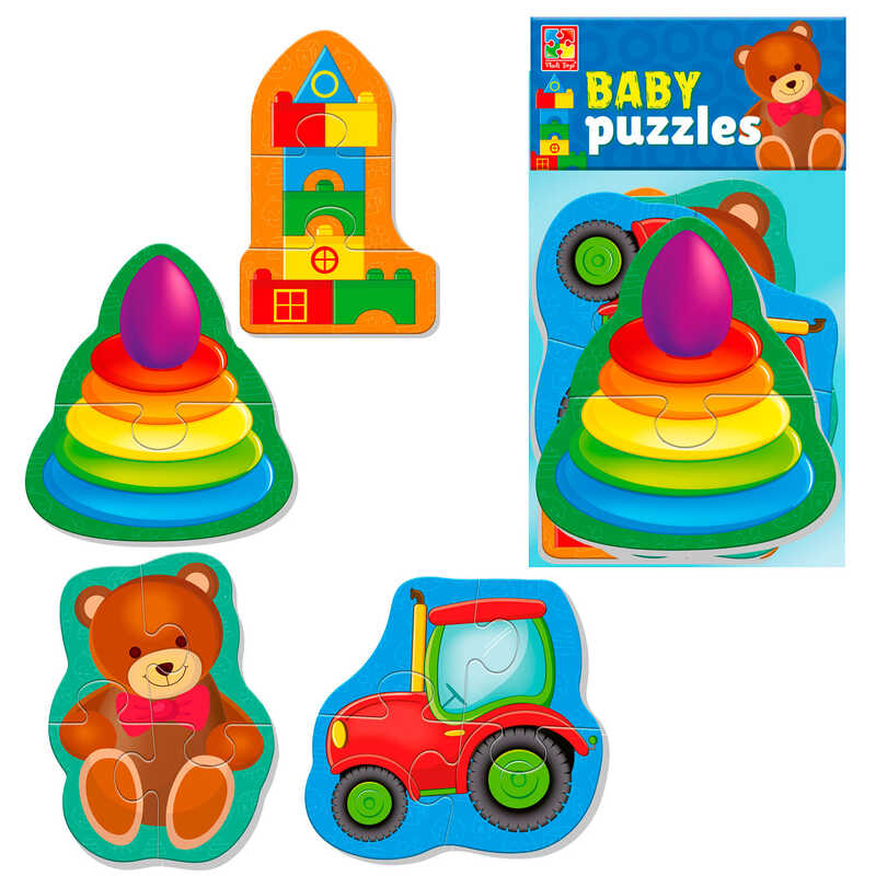 гр Пазли м'які бейбі "Малюк зможе. Іграшки" VT1106-94 (50) "Vladi Toys", в пакеті