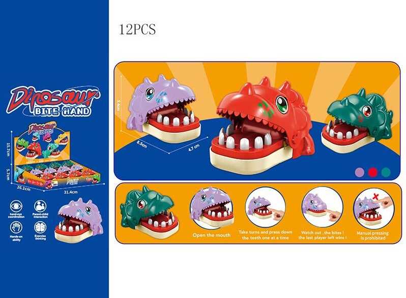 Зубастик X 023-76 C (48) ЦІНА ЗА 12 ШТУК В БЛОЦІ, механічний, довжина - 8,5 см