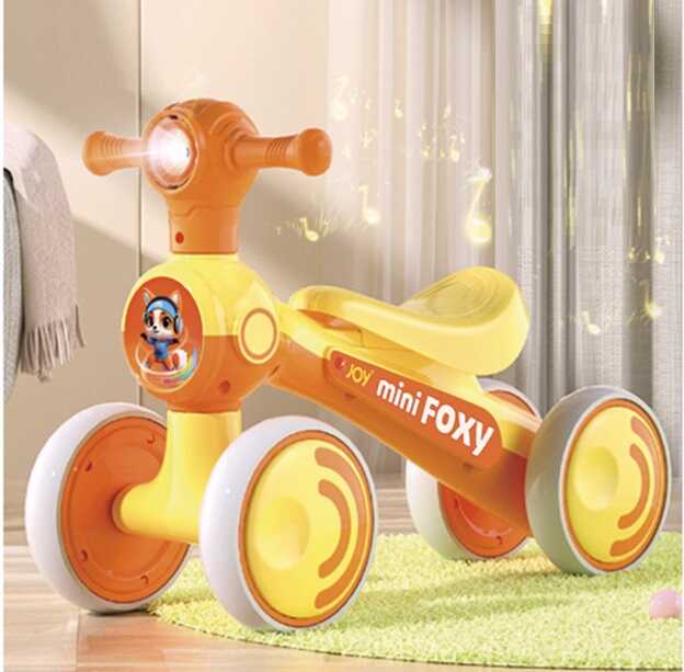 Велобіг JOY 4-х колісний TR-90118 (1) колеса EVA, рама пластик, УКРАЇНСЬКЕ ОЗВУЧУВАННЯ та підсвічування, в коробці