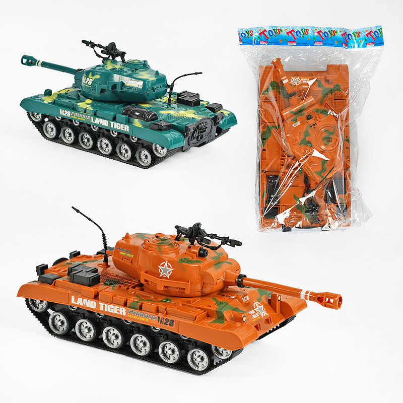 Танк H 888-1 A (36/2) 2 види, звук, підсвічування, інерція, рухлива башта, у пакеті