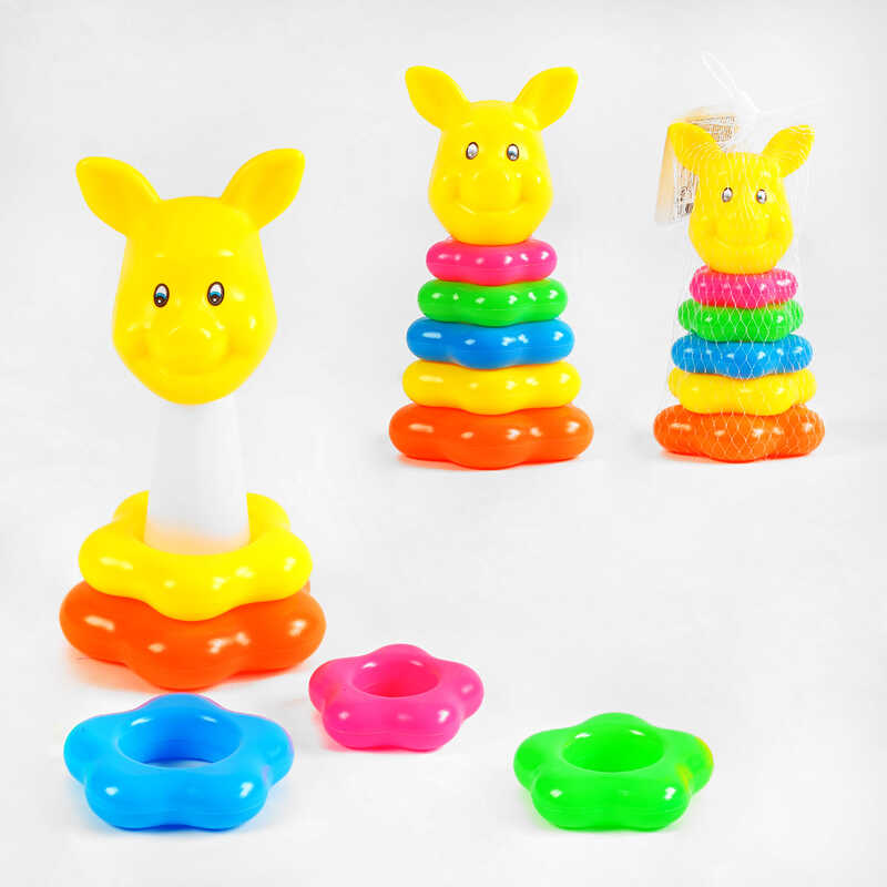 Пірамідка 0908-49 (240/2) “Порося”, 6 елементів, висота 20 см, в сітці