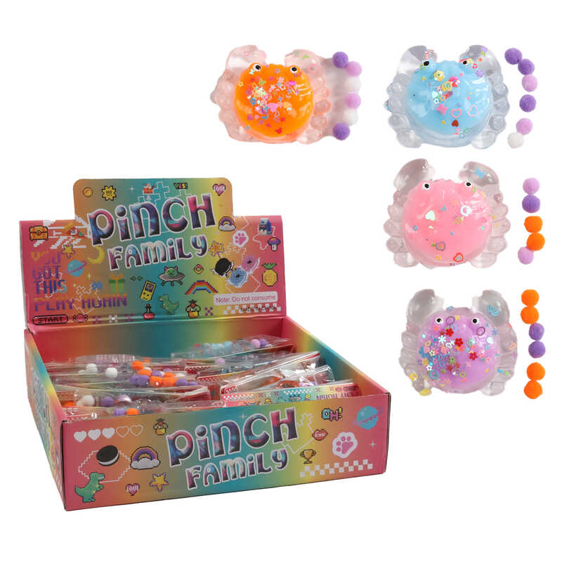 Гра антистрес C 71346 (24) ЦІНА ЗА 16 ШТУК В БЛОЦІ, "Краб", в коробці