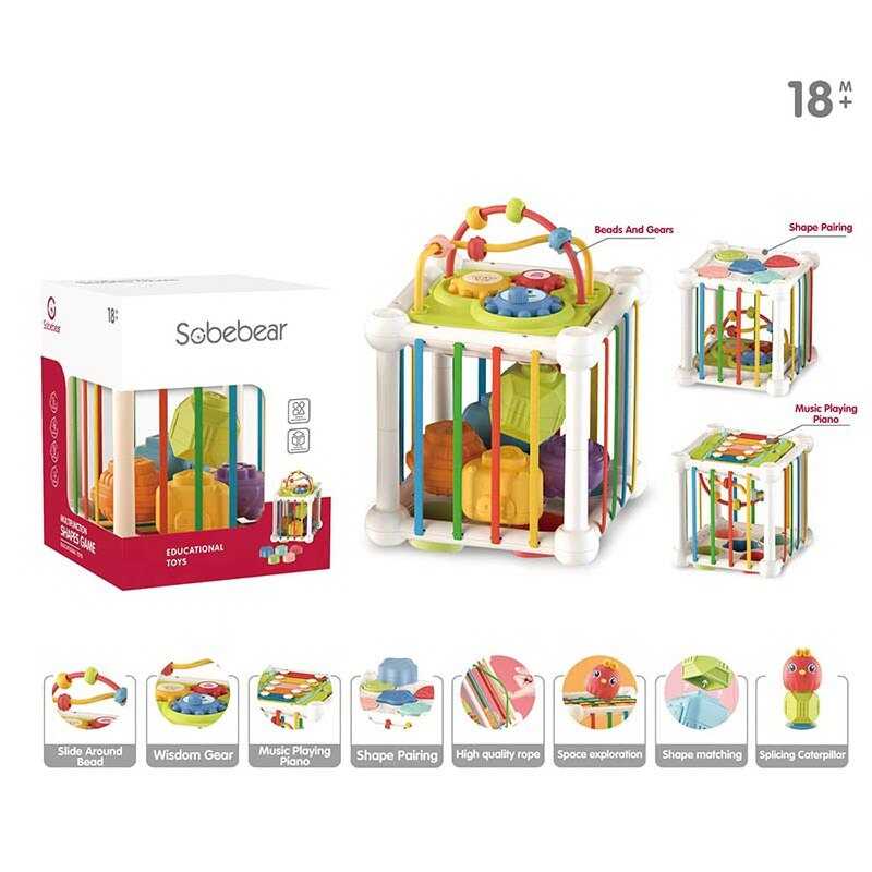 Розвиваюча гра YL 1303 CA (48) ксилофон, сортер, пальчикова гра, в коробці