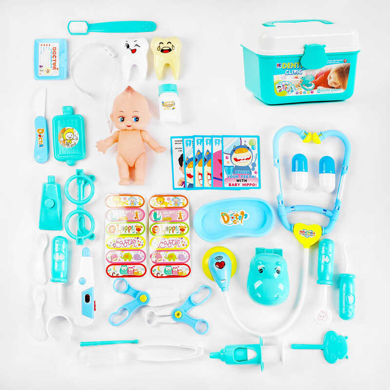 Набір лікаря HZB 811 B (36/2) підсвічування, пупс, аксесуари, у валізі