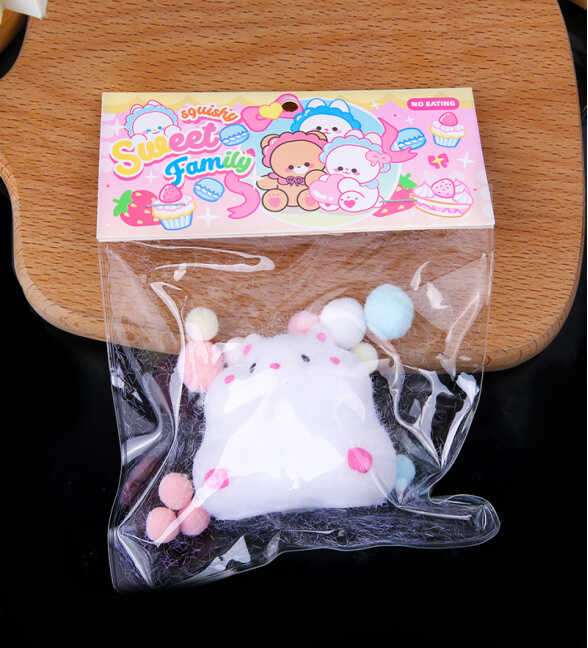 Гра антистрес C 71238 (24) ЦІНА ЗА 14 ШТУК В БЛОЦІ, "Хом’як", волохатий, висота 5 см, м'які кульки, в коробці