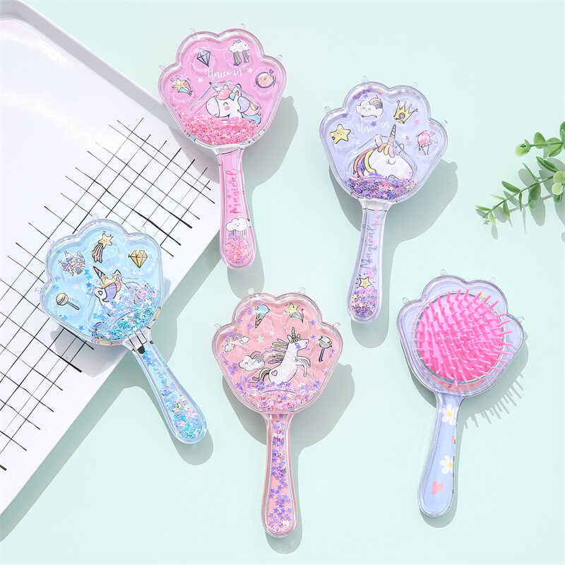 Щітка для волосся C 57928 (360) 4 види, “Єдиноріг”, ВИДАЄТЬСЯ ТІЛЬКИ МІКС ВИДІВ