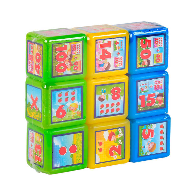 гр Кубики "Математика 9 шт" 09051 (21) "M Toys"