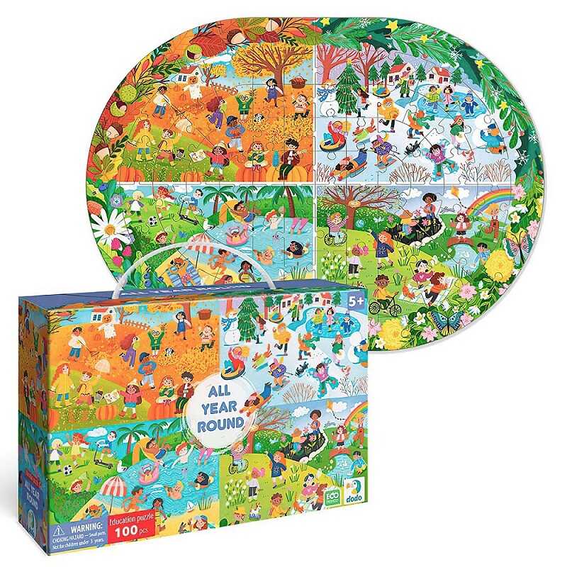 гр Пазл "Увесь рік" 300607 (16) "DoDo", 100 елементів, в коробці